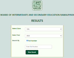 2nd Year 12th Class Result 2023 Bise Rawalpindi Board