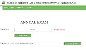 2nd Year 12th Class Result 2023 Bise Bahawalpur Board