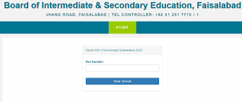 9th Class Result 2024 Bise Faisalabad Board