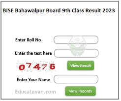 9th Class Result 2024 Bise Bahawalpur Board